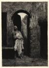 MARIANO FORTUNY Y CARBÓ A Moorish Man Standing in an Archway.
